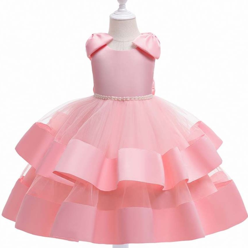 OA 60 Days OEM ODM Hot verkopen Meerlagige kinderen Girl Birthday Jurken Cotton Girl Prinses Party Dessen Bloemmeisjes Jurken