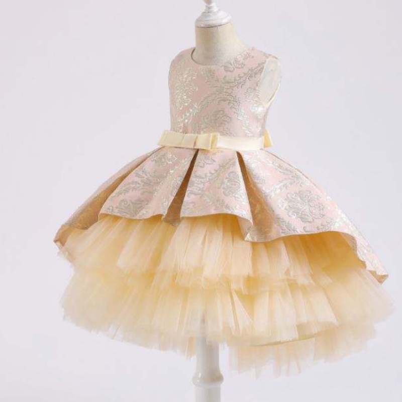 Baige Kids Baptism Dresses First Communion Babymeisjes feestjurk kinderen japonontwerpen