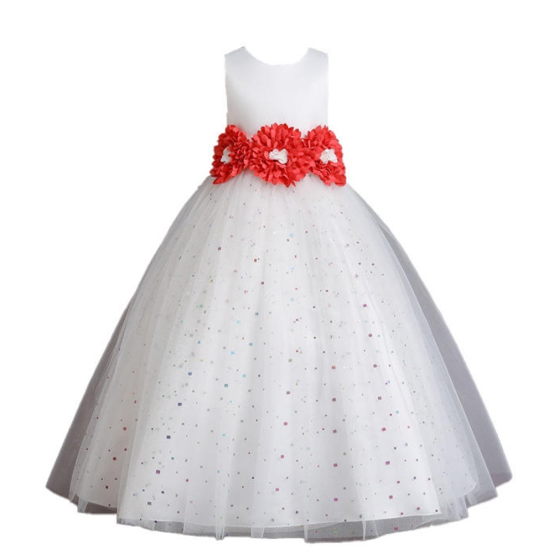 Lace Princess Dress For Kids Girls Birthday Wedding Kleding Elegant feest Tutu Backless Bowknot Jurk