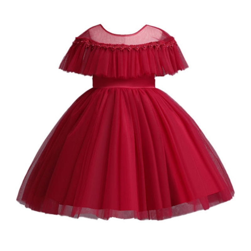 Schattige meid tutu jurk mesh prinses jurk voor verjaardagsfeestje prom tule kleding