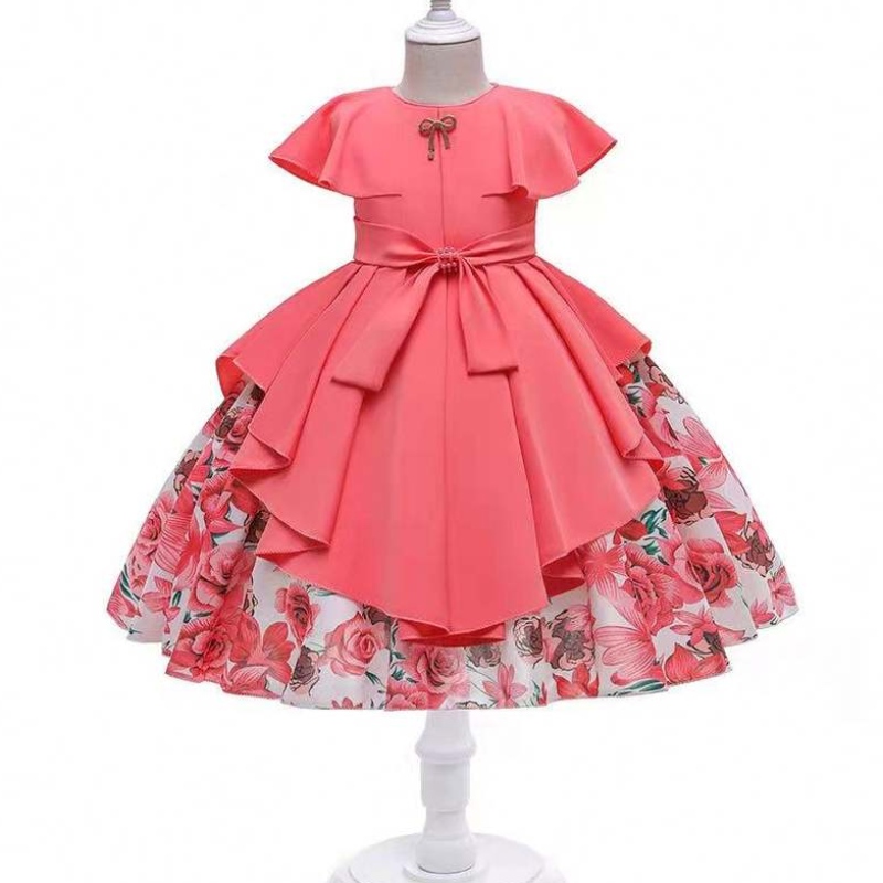 Baige Special Sale Little Girl Dress Baby Girl -jurken Mouwloze zachte eenvoudigheid desgin jurken katoenen linnen