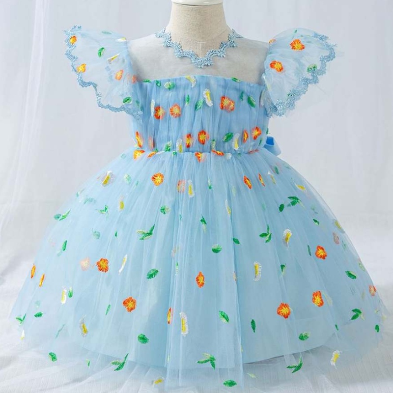 2020 Baige kledingstuk babymeisje prinses rok regenboog babymeisjes jurk l1948xz