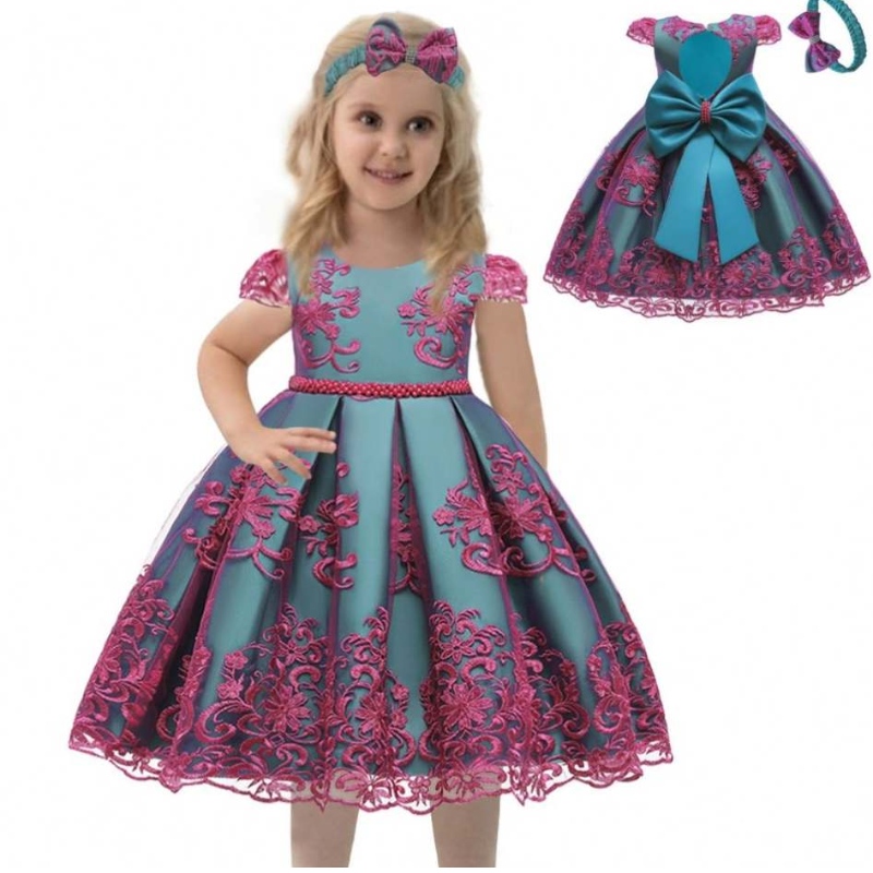 2021 Groothandel Baby Roken Kleding Girl Frock Designs 0-6 jaar Girl Doop Dresses 7933