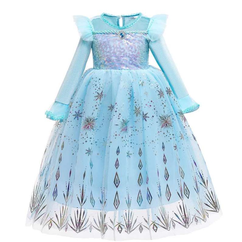 Baige Halloween -kostuum voor kinderen meisjes \\ 'prinses jurken kerstcarnaval Anna Elsa cosplay jurk kinderen feestkleding