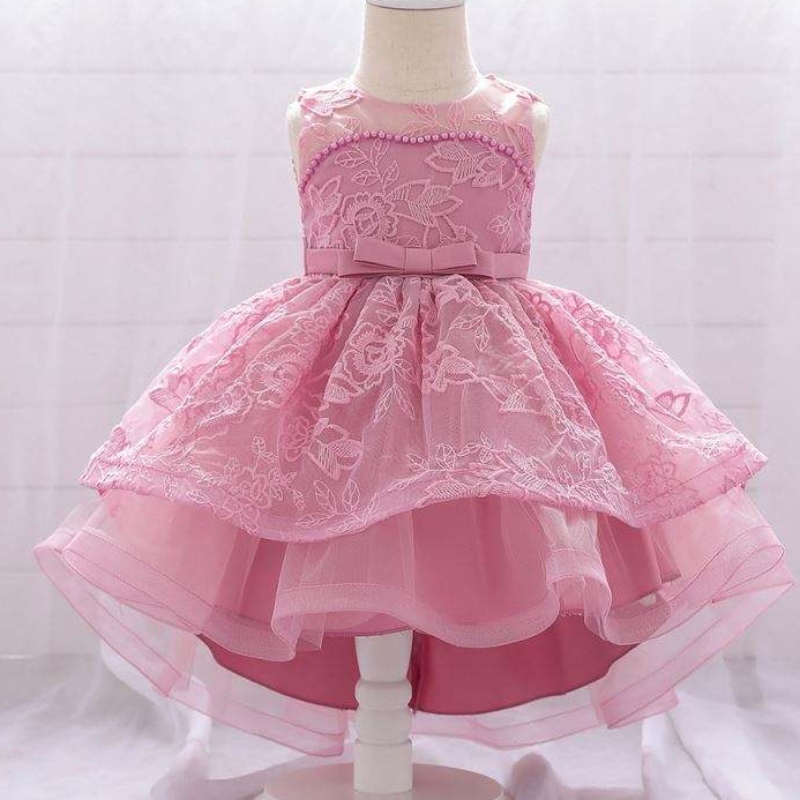 Baige 2021 Goede kwaliteit Nieuwe babyjapon Design Toddler Girls Child Summer Trailing Dress T1939XZ