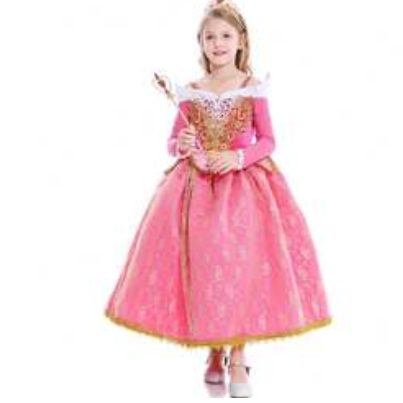 2021 Herfst en winter Nieuwe Girl Dress Sleeping Beauty Princess Aello Lace Dress Al001