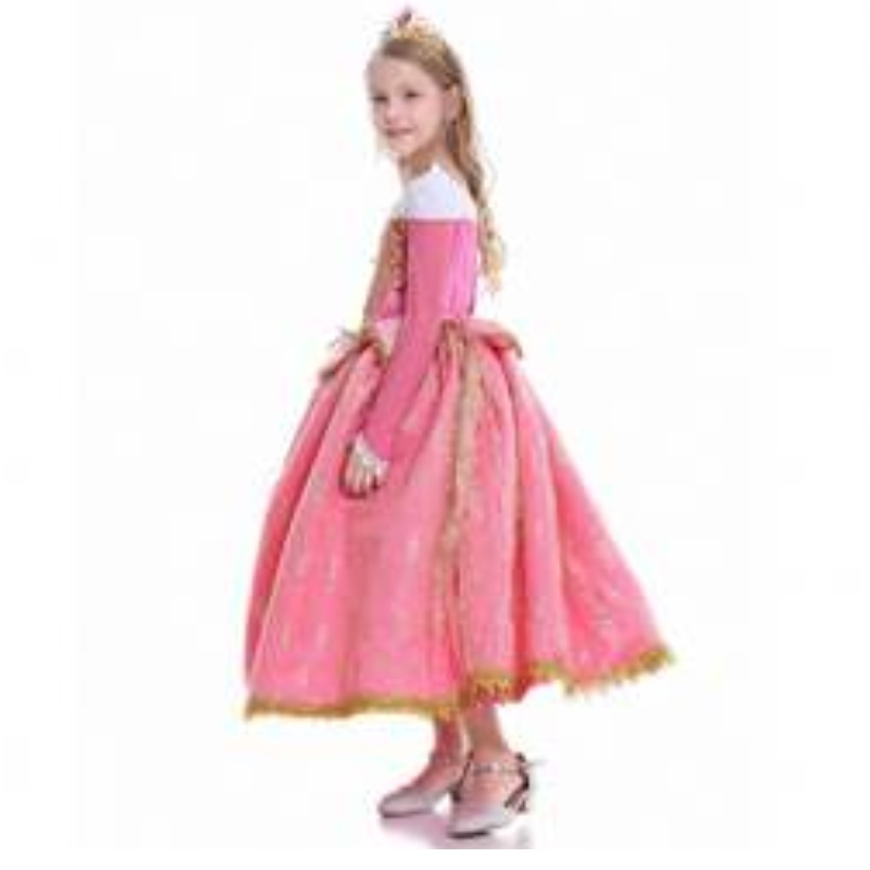 2021 Herfst en winter Nieuwe Girl Dress Sleeping Beauty Princess Aello Lace Dress Al001