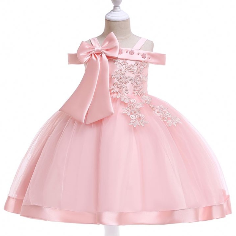 Baige Hot Sale off Shoulder Frock Design Ball Jurns for Girls 10 jaar oud L5081