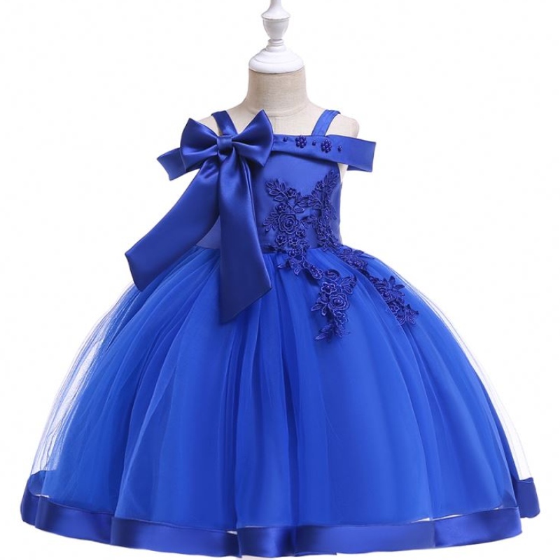 Baige Hot Sale off Shoulder Frock Design Ball Jurns for Girls 10 jaar oud L5081