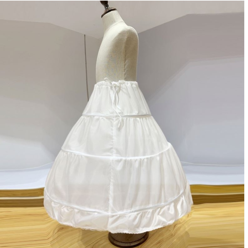 Baige mode Crinoline petticoat rok voor meisjes baljurk onderstreept voor trouwjurk PS06