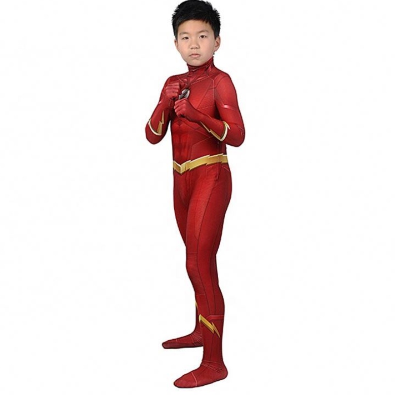 Factory Directe verkoop The Flash Season 5 Barry Allen Kids Superhero Costumes Panty's en Costumes Cosplay