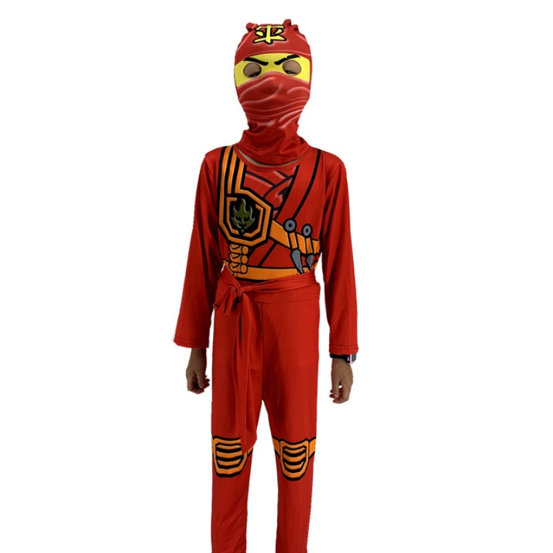 Ninja le cosplay go anime rollenspellen kostuumjongen en meisje jumpsuit halloween kerstfeestje set