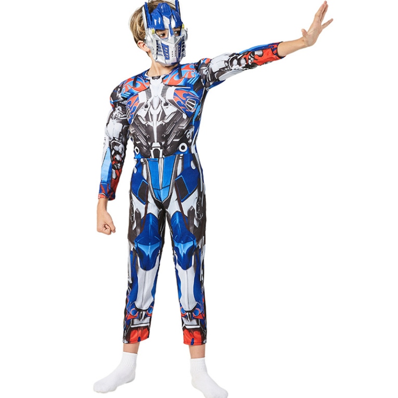 Jongens optimus spier robot prime fancy verkleed American Boy Superhero Purim Cosplay Halloween Child Costume