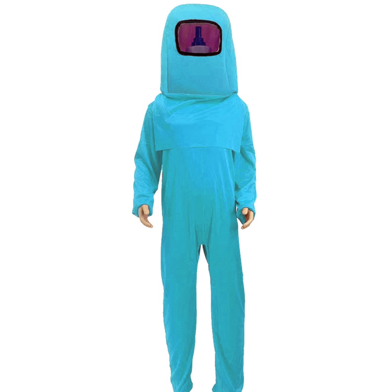 Hot game onder ons cosplay kostuum Halloween Party Space Astronaut Undercover impostor kleding voor kinderen aankleden Backpack