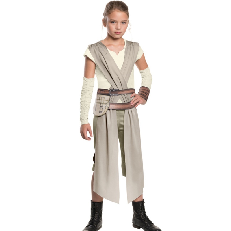 STAR REY WAR COSPLAY KOSTUM KIDS JEDI WARRIOR OBI WAN KENOBI ZWARTE SOLDATERS STORM TROOPERS DE FORCE AWAKENS GIRLS FICHTE JURK