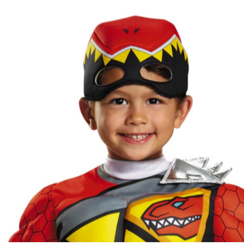 Red Power Muscle Superhero Dinosaur Costumes For Kids Boys Halloween Cosplay Anime Jumpsuit Party Dress Up Kleding