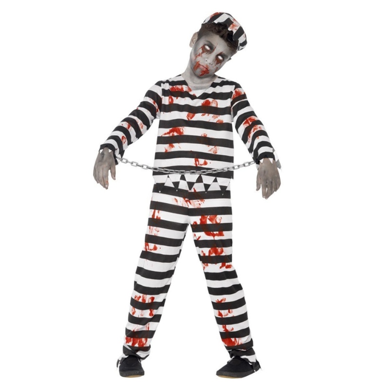 Boy \\ 's Zombie Prisoner Costume Children Classic Zombie Halloween kostuum