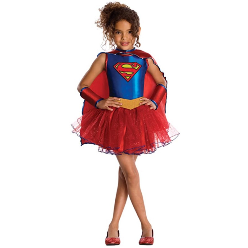 Hot Sale Justice League Child \\'s Supergirl Tutu Dress Halloween -kostuums voor meisjes