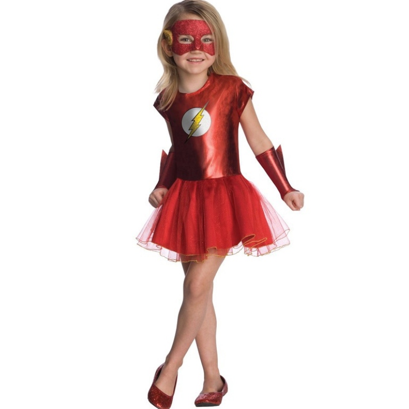 Kind Superhero Flashman Halloween Kostuum Girls Prinses Diana Cadeau-geschenken Cos Set Dress