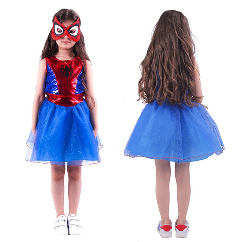 Children's Day Spider Girls Cosplay kostuums kostuum voor kinderen verjaardagsfeestje feest