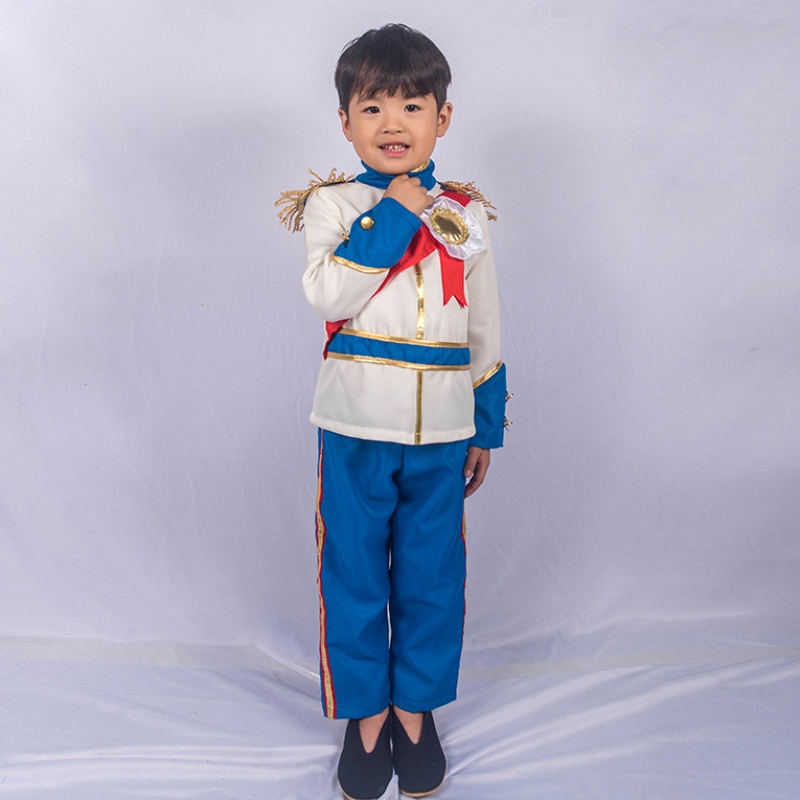 Halloween Christmas Cosplay Party Outfits Fancy Kleed Kids Boys Medieval Prince Boy King kostuum