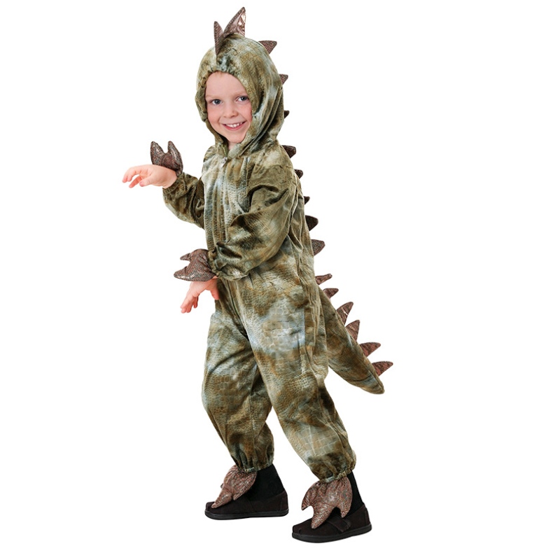 Dinosauruscosplay kostuum van hoge kwaliteit voor kinderen Halloween Party Tyrannosaurus Rex Jumpsuit voor kinderen