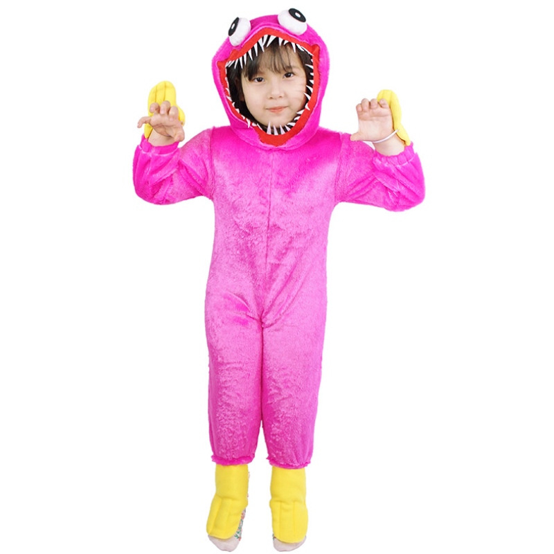 Nieuw ontwerp Kids Jumpsuit Poppy Playtime Cosplay Halloween -kostuums voor jongens en meisjes