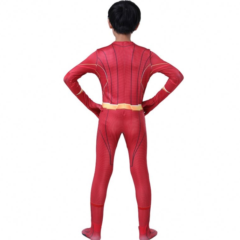 Coole volwassenen Kids Boys Comic Fantasia Superhero Halloween Carnival Party Outfit Cosplay The Flash Man Children \\'s Costumes Suite