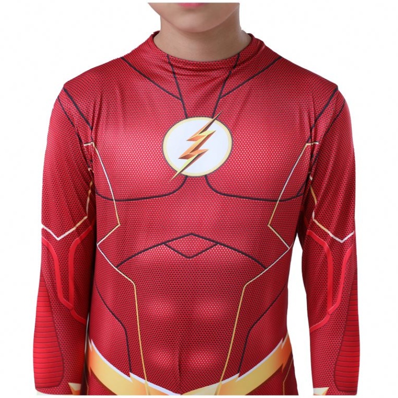 Coole volwassenen Kids Boys Comic Fantasia Superhero Halloween Carnival Party Outfit Cosplay The Flash Man Children \\'s Costumes Suite