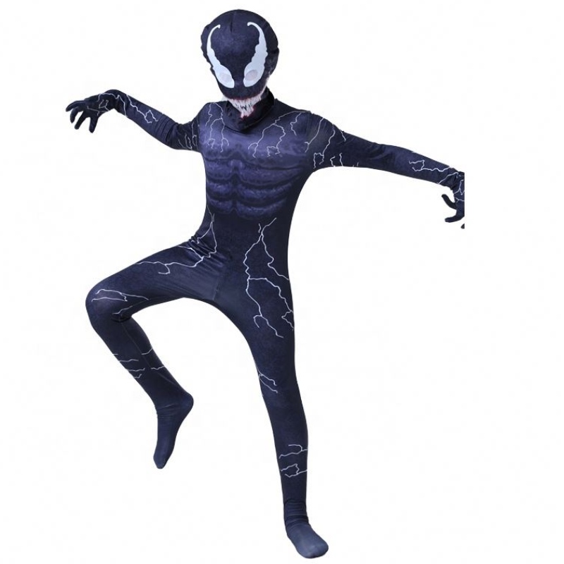 Nieuwste Peter Eddie Fancy Muscle Bodysuit Boys Superhero Jumpsuit Spiderman Halloween Venom Cosplay Children \\'s Costumes