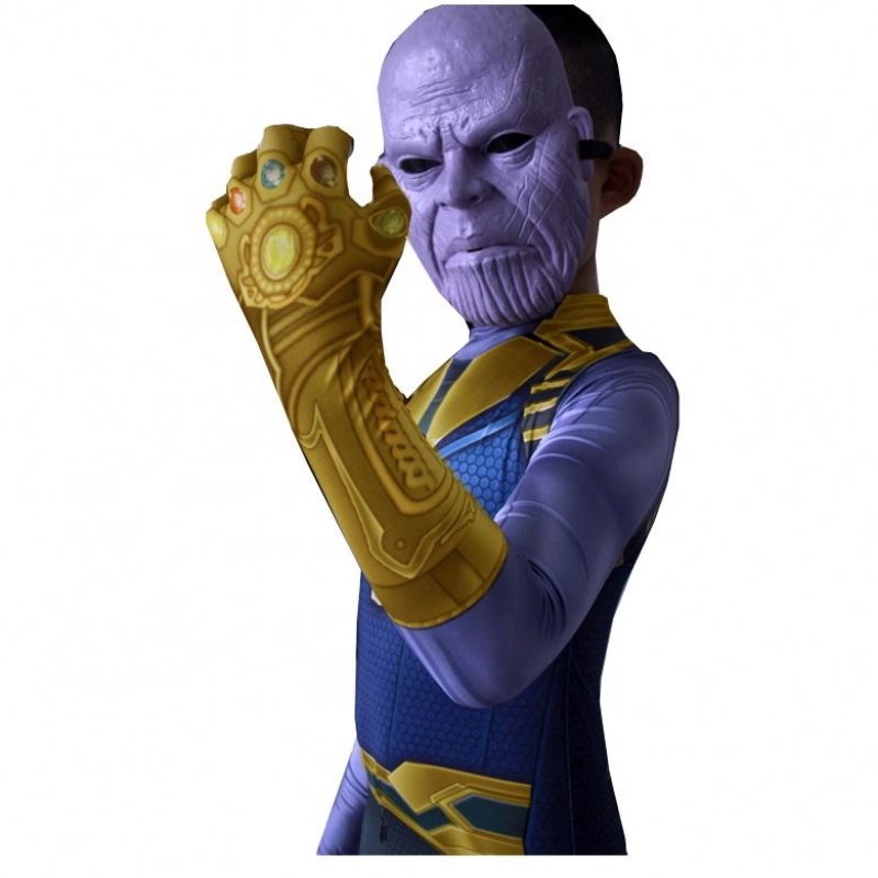 Factory Supply Purple Skin Infinity War Halloween TV&Movie Props for Kids Thanos kostuum met masker