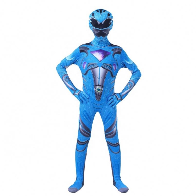 Groothandel Meerdere kleuren Halloween Carnival Party Cosplay Five Beast Superhero Mystic Force Power Ranger kostuumpak voor kinderen