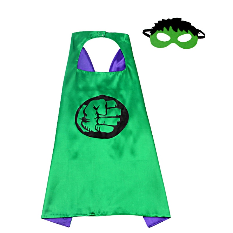 Groothandel Halloween Party Superhero Capes Kostuumset Cosplay Kids volwassen held Cape