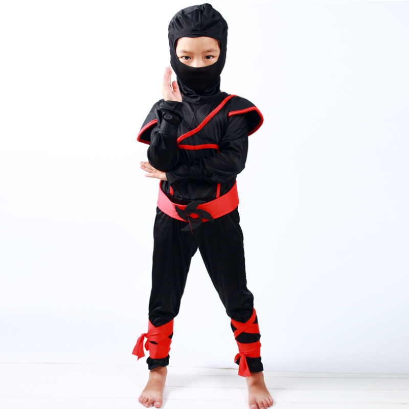 Kinderen gemaskeerd Warrior Halloween jongensmeisjes kostuum aankledenninja kostuum voor kinderenninja cosplay jumpsuits masker set