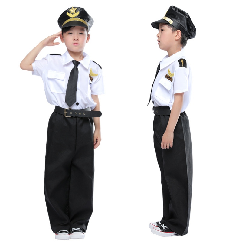 Kleed Deluxe Children Pilot Costume Set Young Captain Role Play Pak