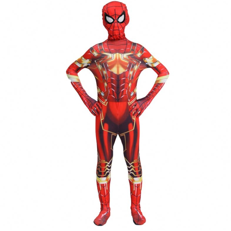 Hottest Halloween Party Kids&adults TV&movie Superhero Jumpsuit Cosplay Anime Spiderman Indoor&outdoor Costume met masker