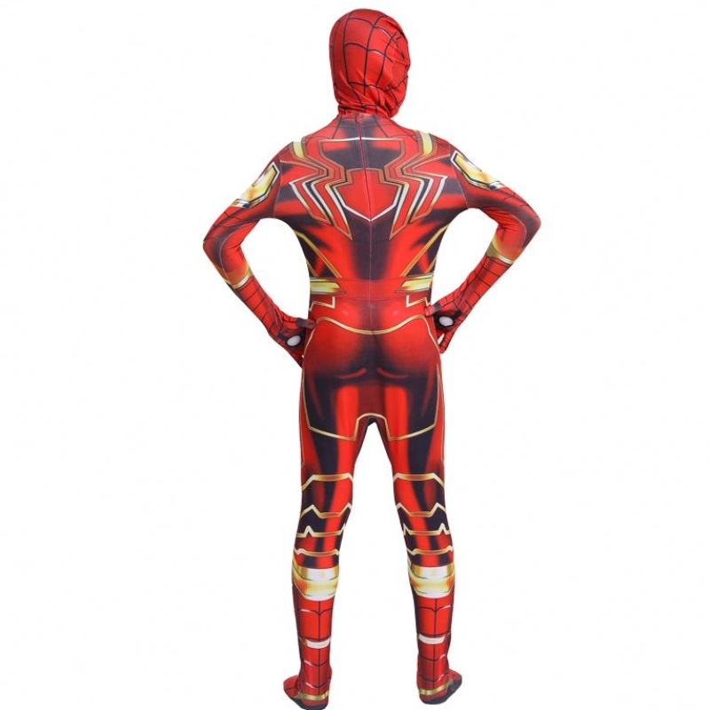 Hottest Halloween Party Kids&adults TV&movie Superhero Jumpsuit Cosplay Anime Spiderman Indoor&outdoor Costume met masker