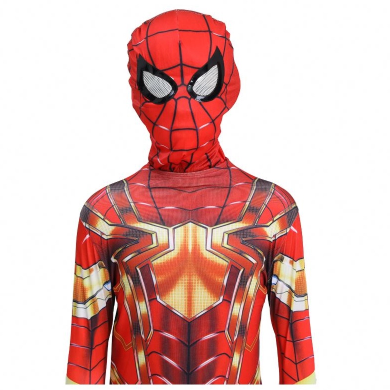 Hottest Halloween Party Kids&adults TV&movie Superhero Jumpsuit Cosplay Anime Spiderman Indoor&outdoor Costume met masker