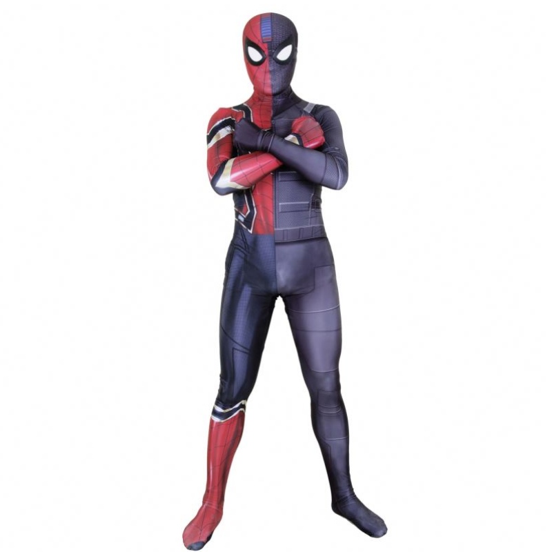 Spandex Stealth Superhero Amazing Spider Man Jumpsuit Halloween Cosplay Sets Spider Man kostuum voor mannen&kids