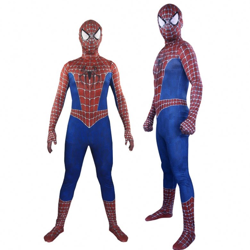 Beste verkoop mijlen Morales spier volwassenen tv&movie superheld fitness jumpsuits rollenspel geweldig spiderman headdear kostuum cosplay