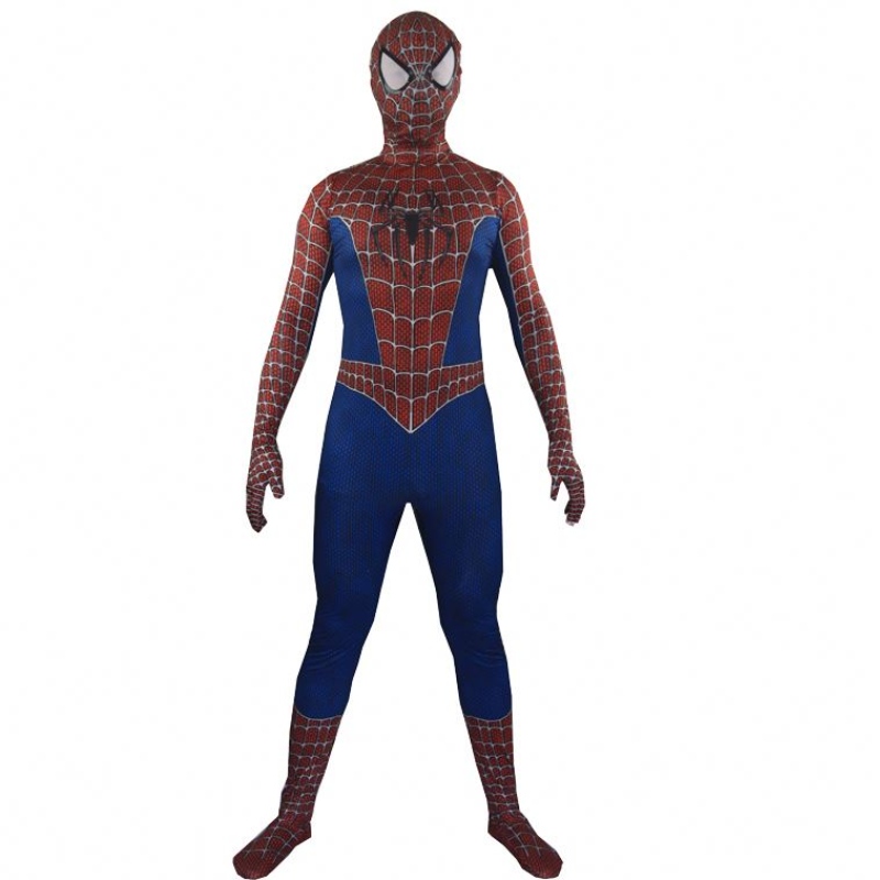 Beste verkoop mijlen Morales spier volwassenen tv&movie superheld fitness jumpsuits rollenspel geweldig spiderman headdear kostuum cosplay