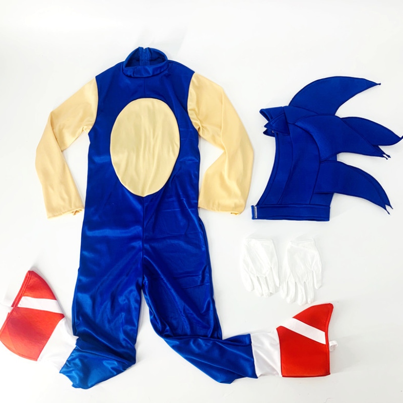 Halloween Deluxe Sonic The Hedgehog kostuum Sonic Generations Cosplay Cartoon Bodysuit