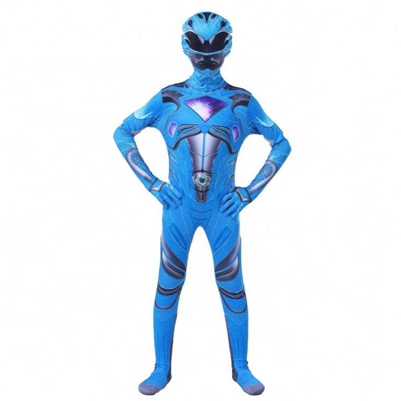 Hoogwaardige tv&movie volwassen kostuums Halloween Party Cosplay Five Beast Power Ranger Zentai Suit voor kinderen