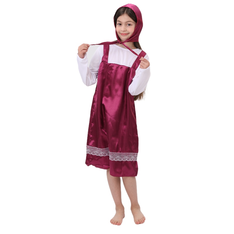 Kinderen Fancy Fairy Tale personage Cosplay Masa kostuum Roodkap Kostuums