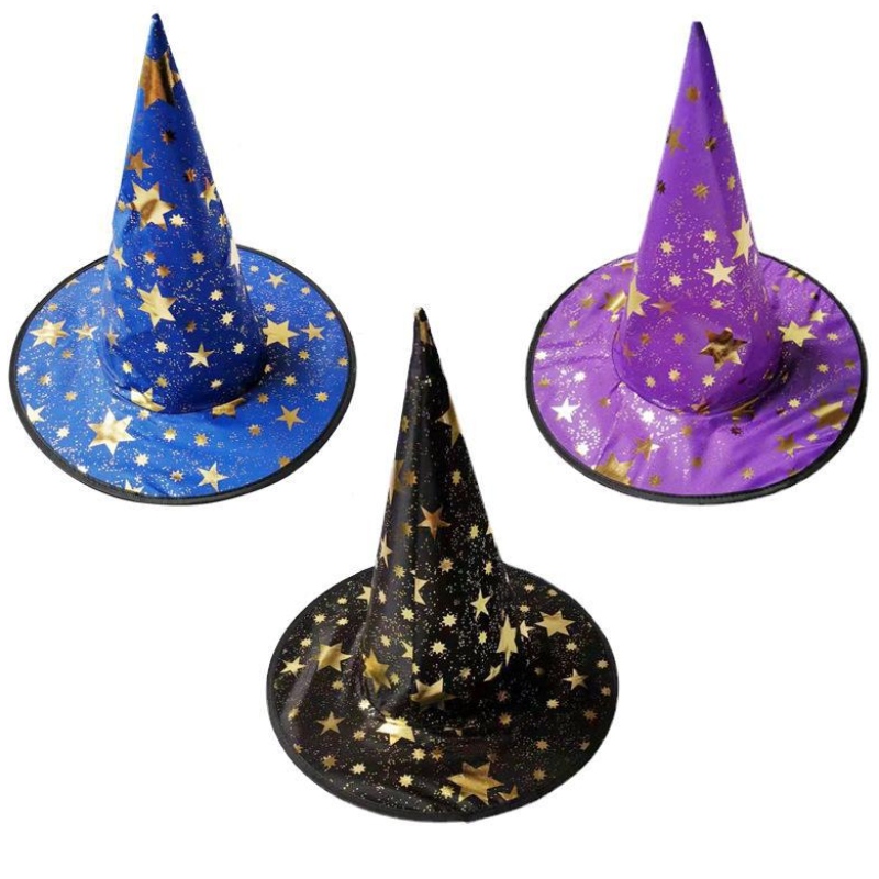 Hot Selling Halloween Cosplay Black puntige heksenhoeddecoraties voor volwassenen en kinderen