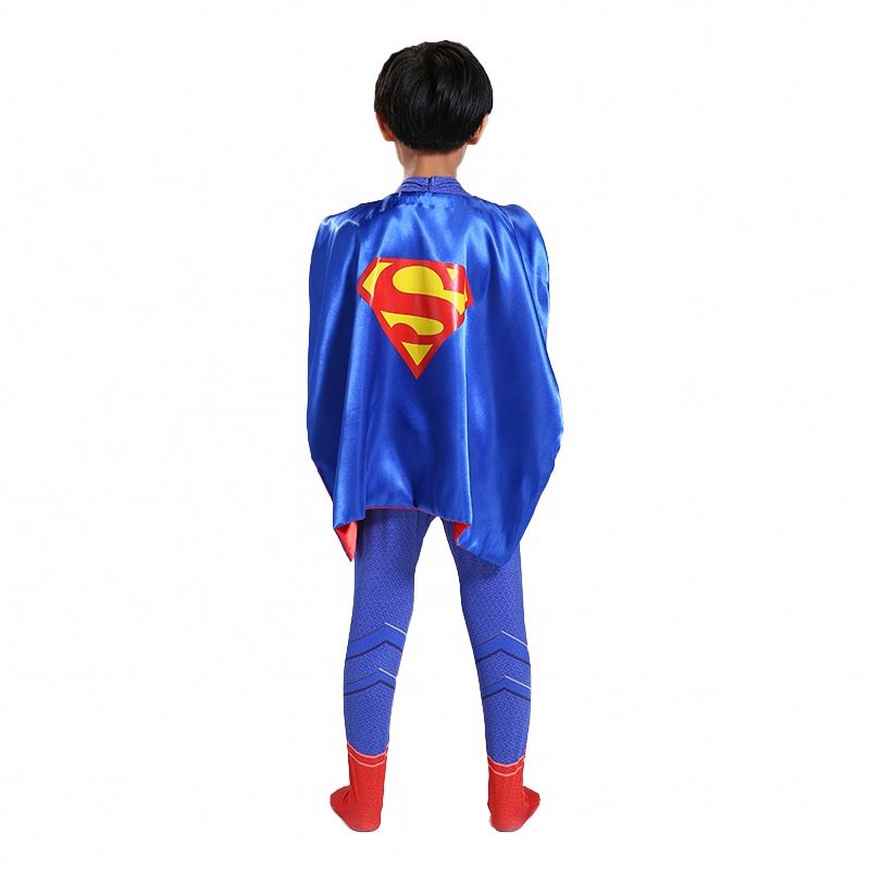 TV&movie actie figuur Halloween cosplay jumpsuit anime panteert de Super Man -kostuums met mantel