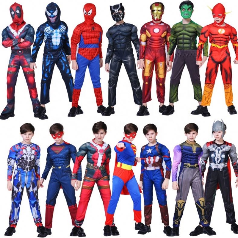 Factory Direct Children \\'s Cosplay Costumes Kids Superhero Costumes Spierpak