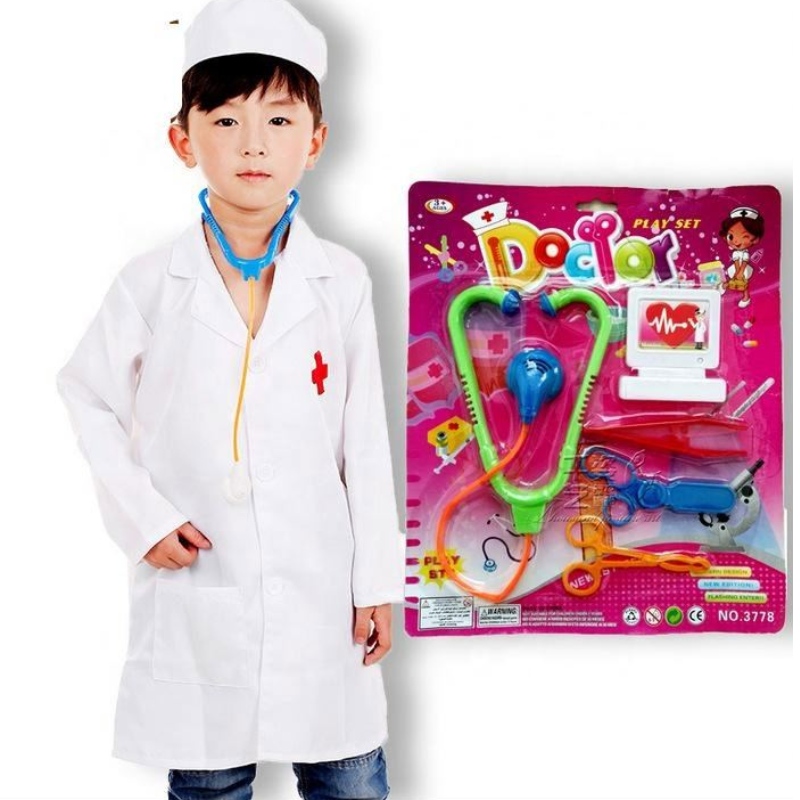 Hot Lab chirurg Roleplay set kinderen carrière -uniform jurkpak Halloween Doctor Nurse Cosplay kostuum en speelgoed voor kinderen