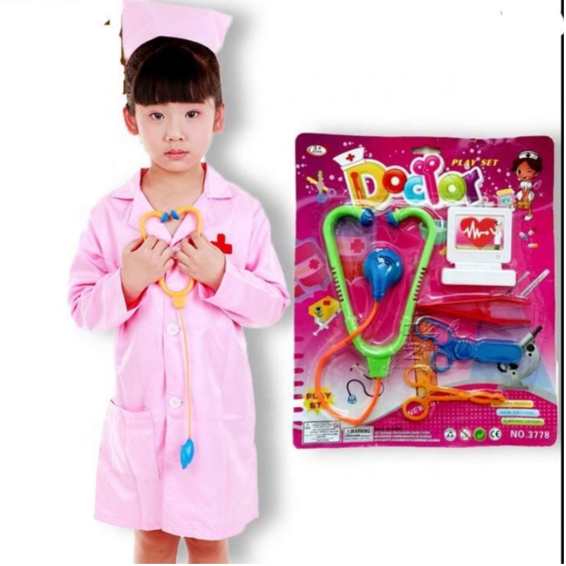 Hot Lab chirurg Roleplay set kinderen carrière -uniform jurkpak Halloween Doctor Nurse Cosplay kostuum en speelgoed voor kinderen