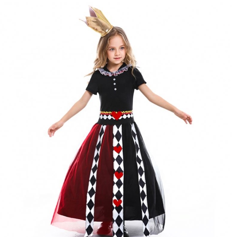 Hot Halloween Children 's Movie Costumes Girls Alice \\'s Adventures in Wonderland The Red Queen Costume